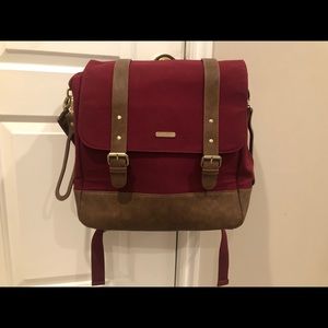 Little Unicorn Diaper bag Backpack Red/burgundy